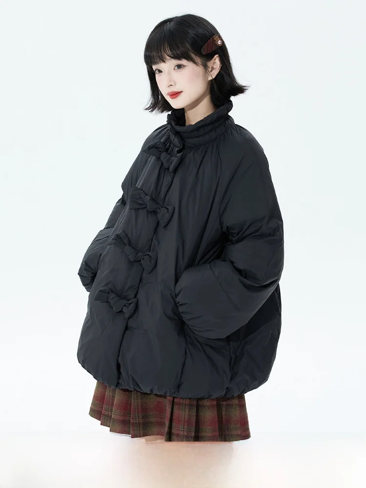 

Женское стеганое пальто Bla, женское зимнее пальто из пуха с пышным воротником, 90, белое пальто Du Feather Jaet Sweet Sle...