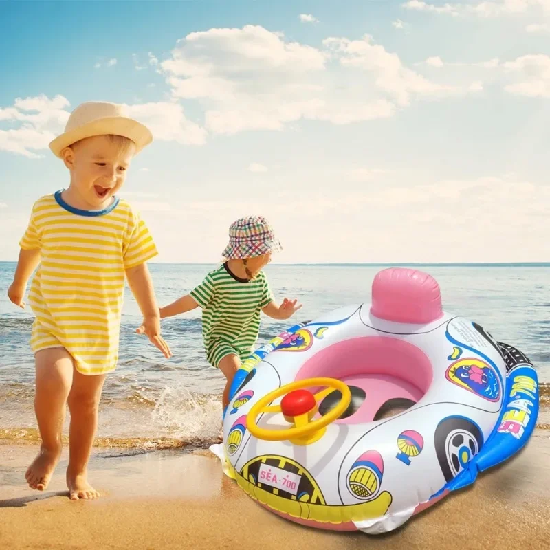 Baby Water Speelgoed Indoor Outdoor Zwembad Opblaasbare Vlotter Zetel Boot Cartoon Auto Zwemmen Ring Drijvende Stoel Opblaasbaar Model