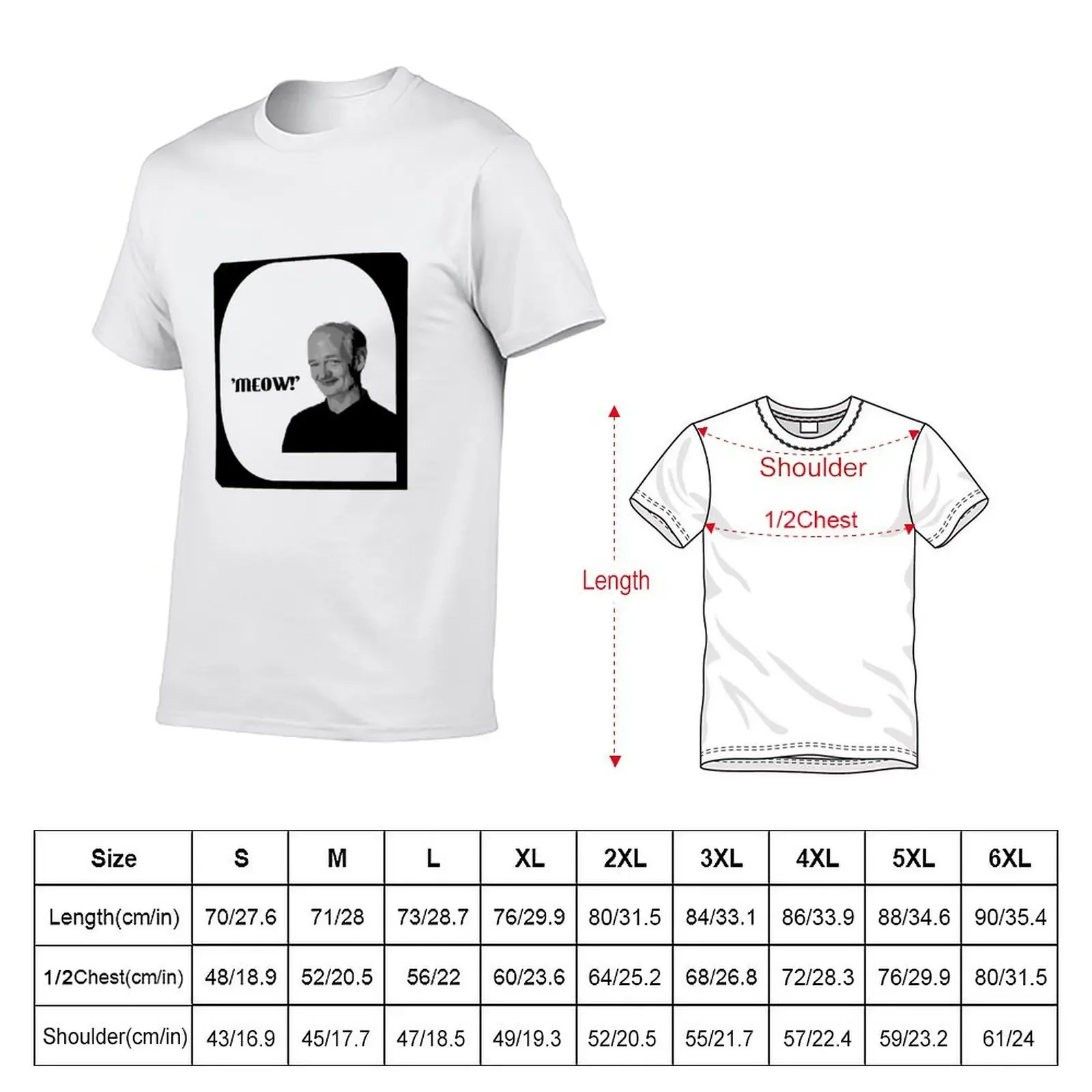 Whose line is it anyway- Colin Mochrie 'Meow' T-Shirt anime figures boys whites mens t shirts pack