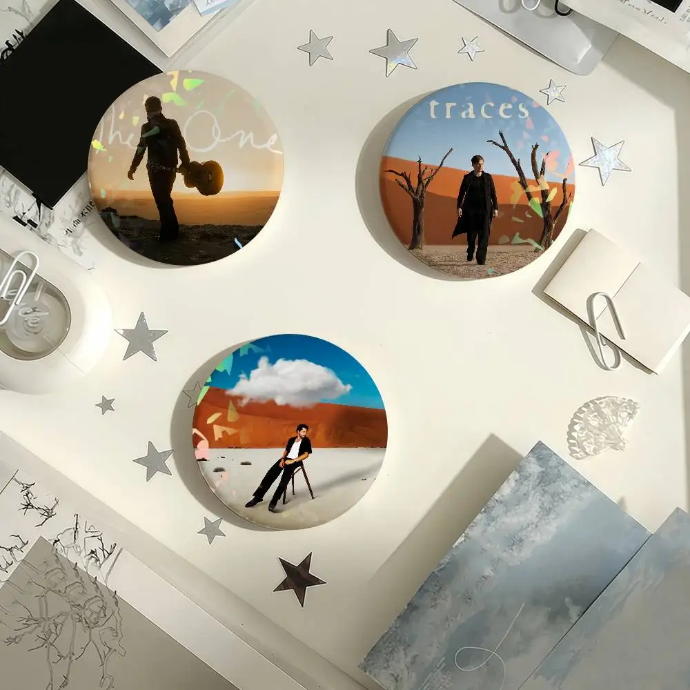 Singer Michael Patrick Kelly Traces Laser Badge Pins Handmade Brooches for Backpack Gifts Bag Decor Fans Collect