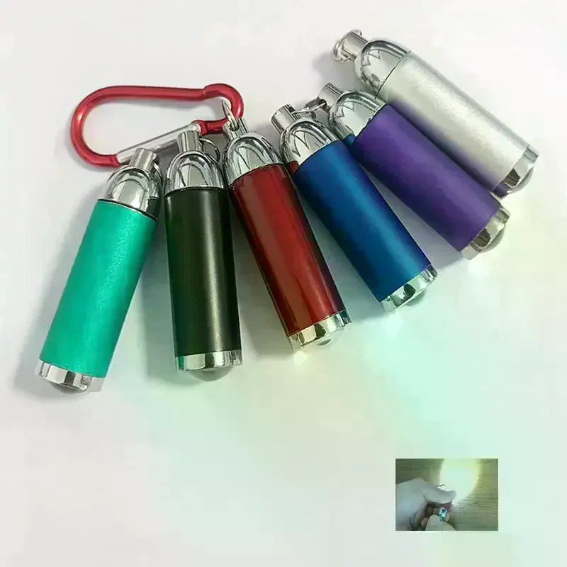 /PFU/1Pcs Multi-function Keychain Lamp LED Mini Flashlight Telescopic Strong Light Waterproof Camping Torch For Outdoor Hiking