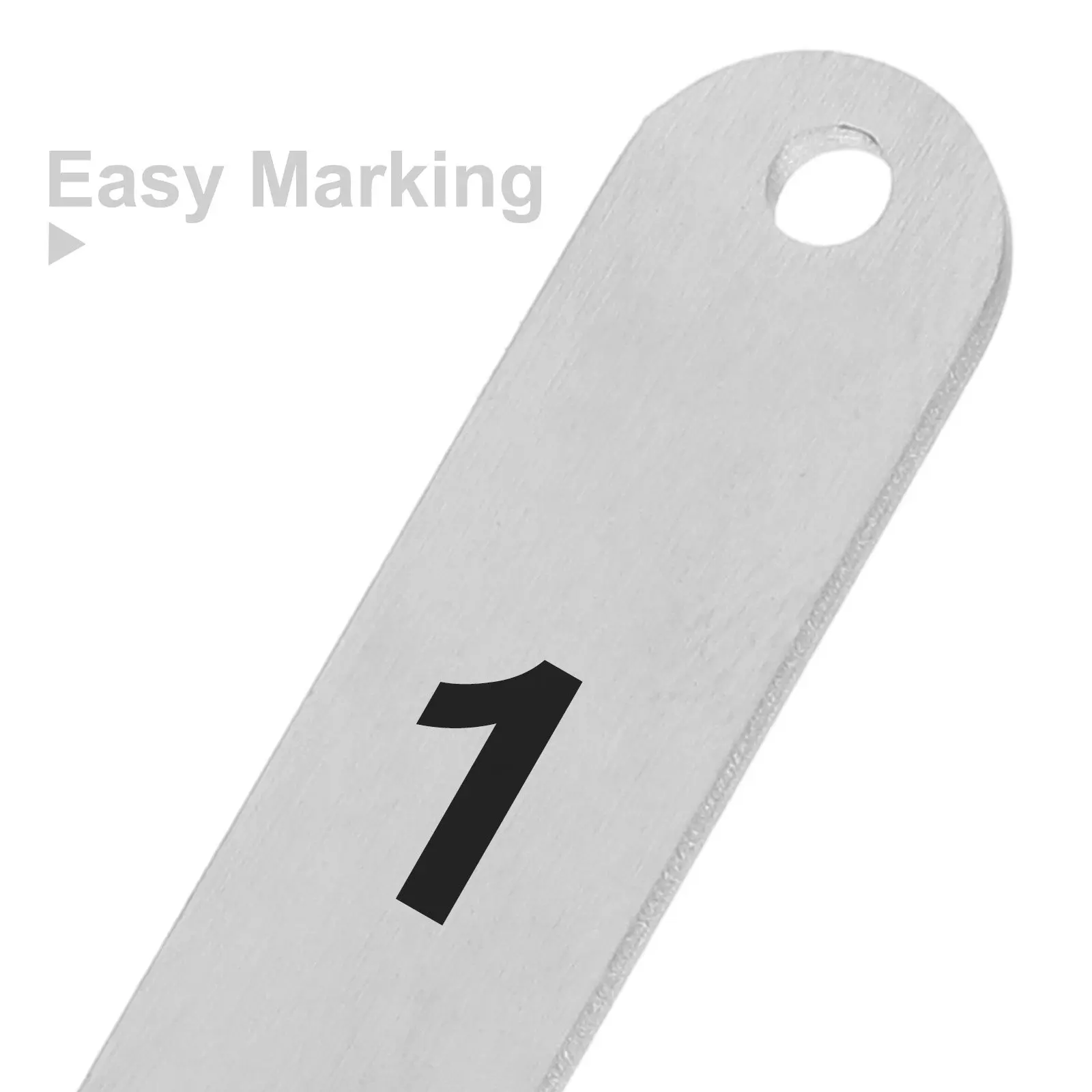 10Pcs Stainless Steel Blank Keychain Tags Metal Engraving Blanks for DIY Crafts Name Tags Keyring Pendants Metal Keychain Blanks