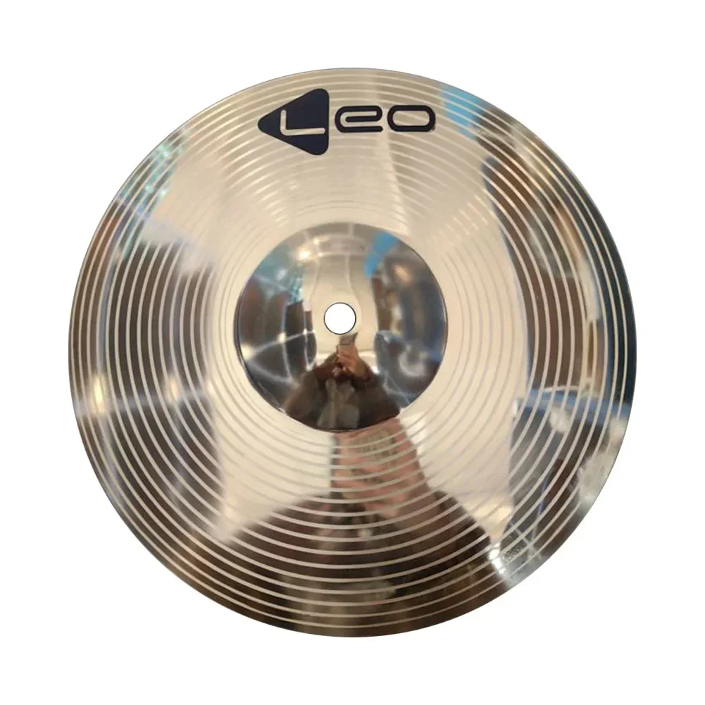 8 10 Inch Drum Brass Cymbals Percussion Splash Crash Hi-Hat Jazz Drum Cymbal Musical Instrument Accessories Golden Brass