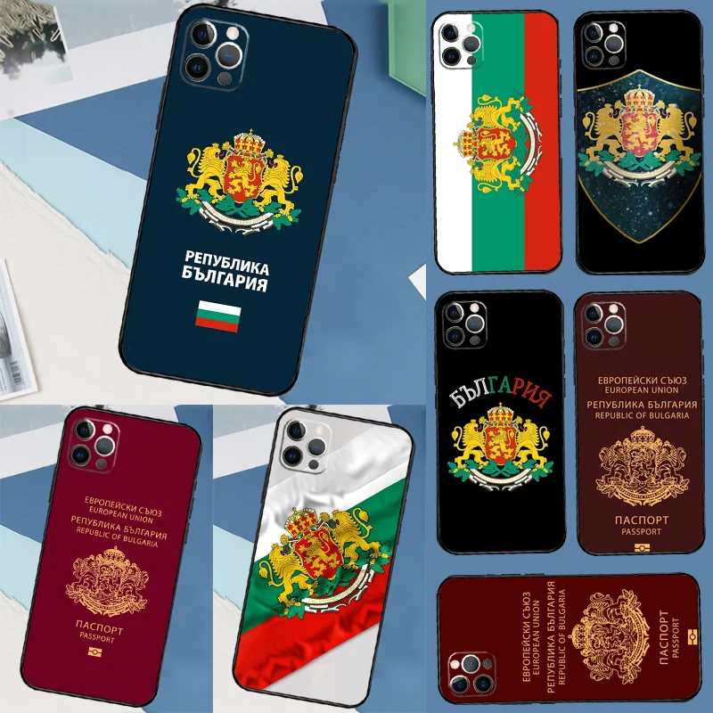 بلغاريا العلم جواز السفر حقيبة لهاتف سامسونج غالاكسي S21 S22 S23 S24 S25 الترا S9 S10 S25 زائد S20 FE S25 FE غطاء كوكه