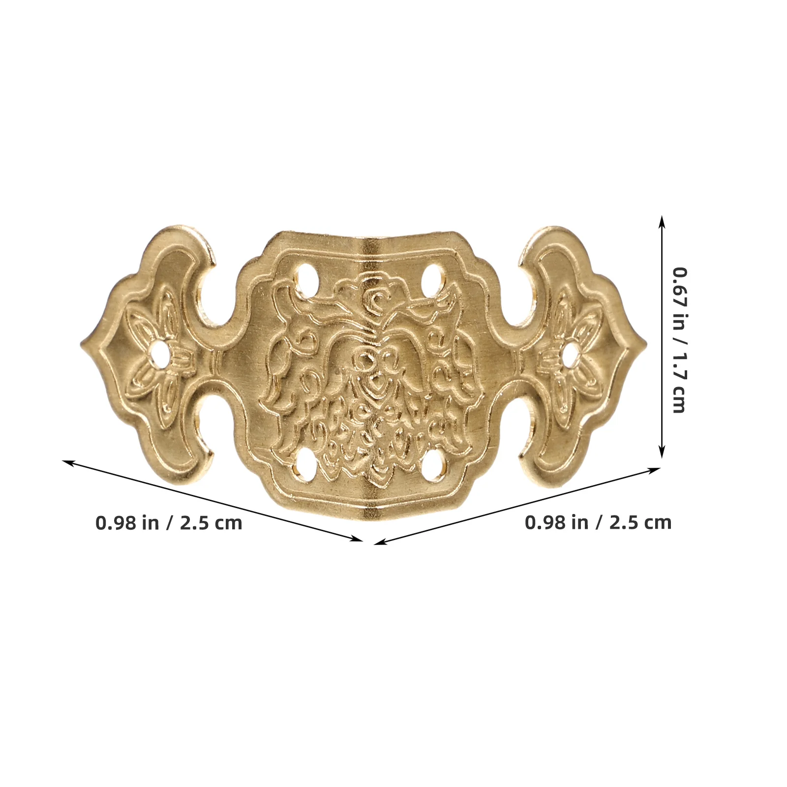 

1 set 1 Set Metal Corner Protector Brass Style For Wooden Box Jewelry Case Book Corners Protection Cabinet Guard