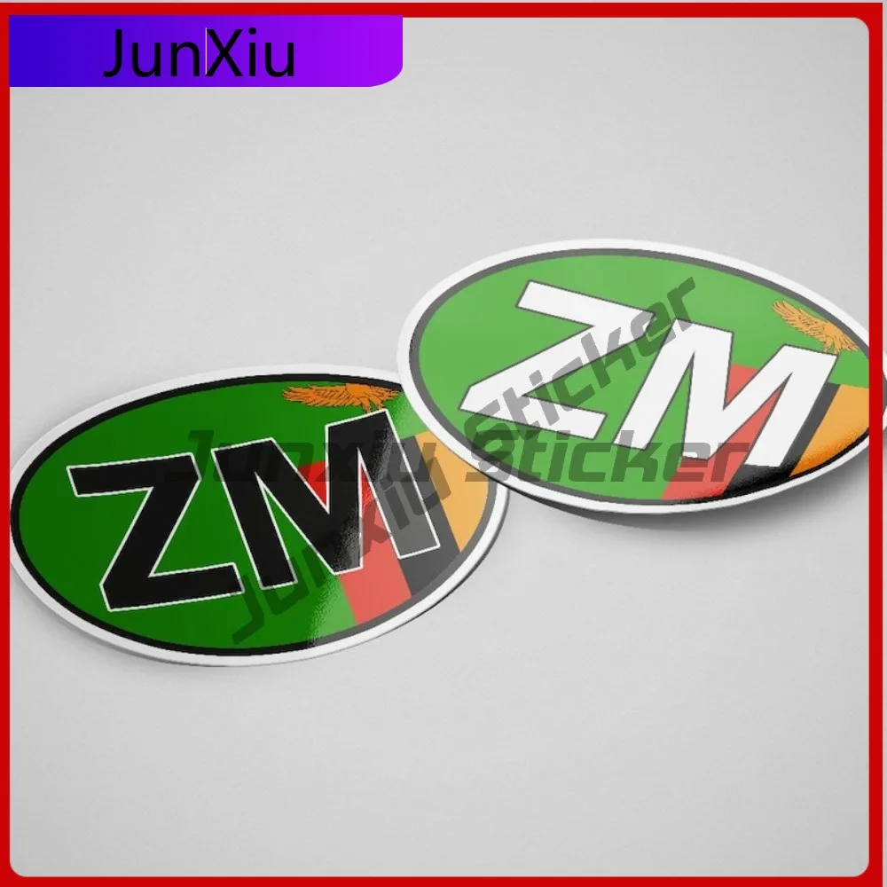

Zambia ZM Sticker Cool Motorcycle Helmet SUVs Funny Refrigerators Outdoor Safety Warnings Waterproof Scratch Resistant Car