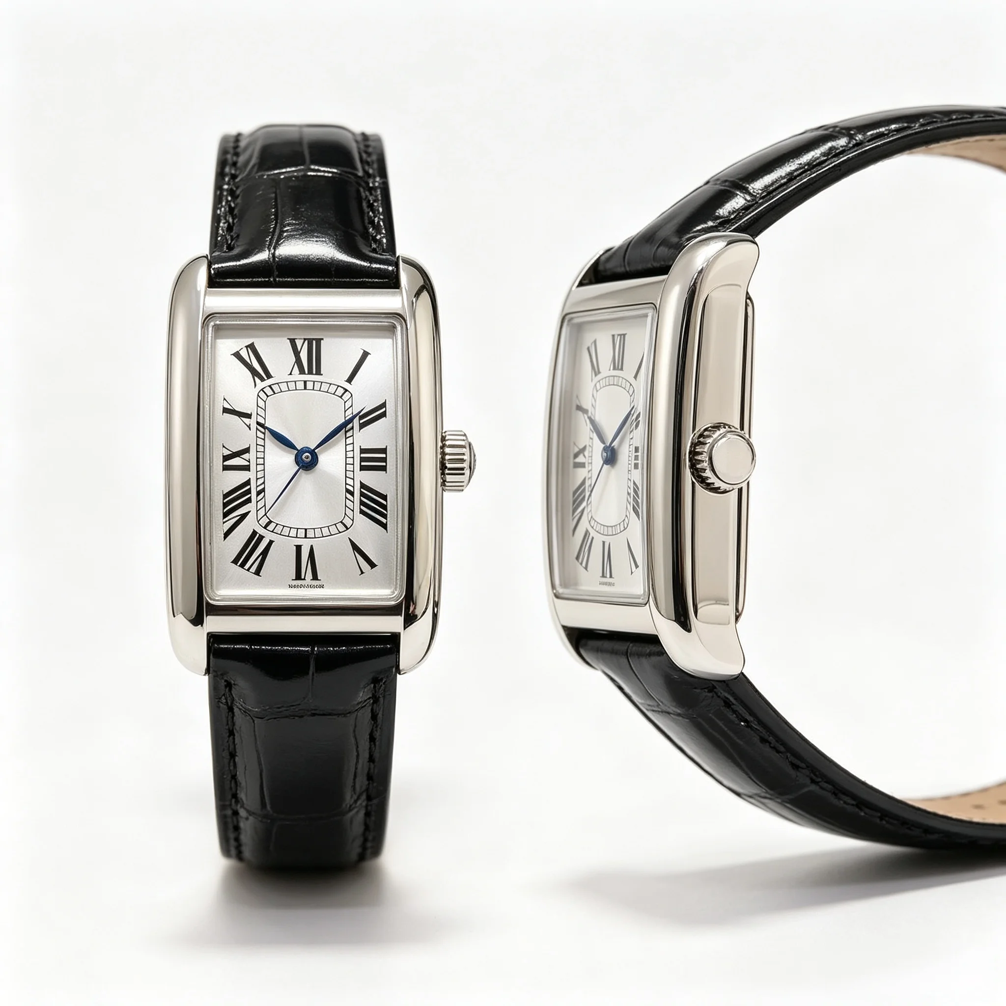 Vintage Watch Crystal - Orologio da Donna Vintage Rettangolare con