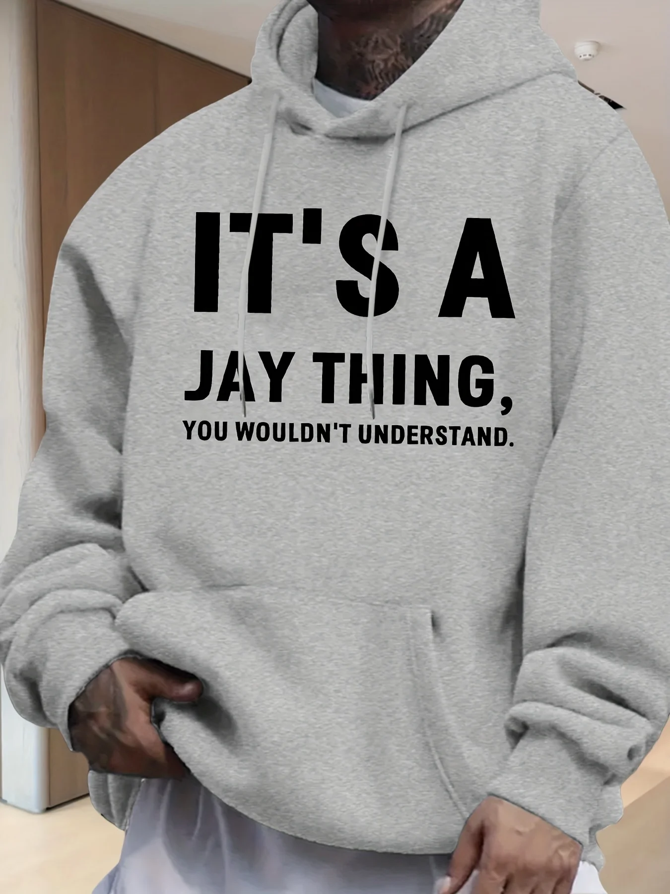 Men's Black Hoodie …