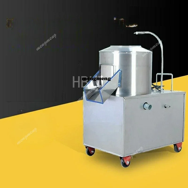 Large Production Commercial Potato Cleaning Peeling Cutting Machine Taro Slicer for Kitchen Restaurant