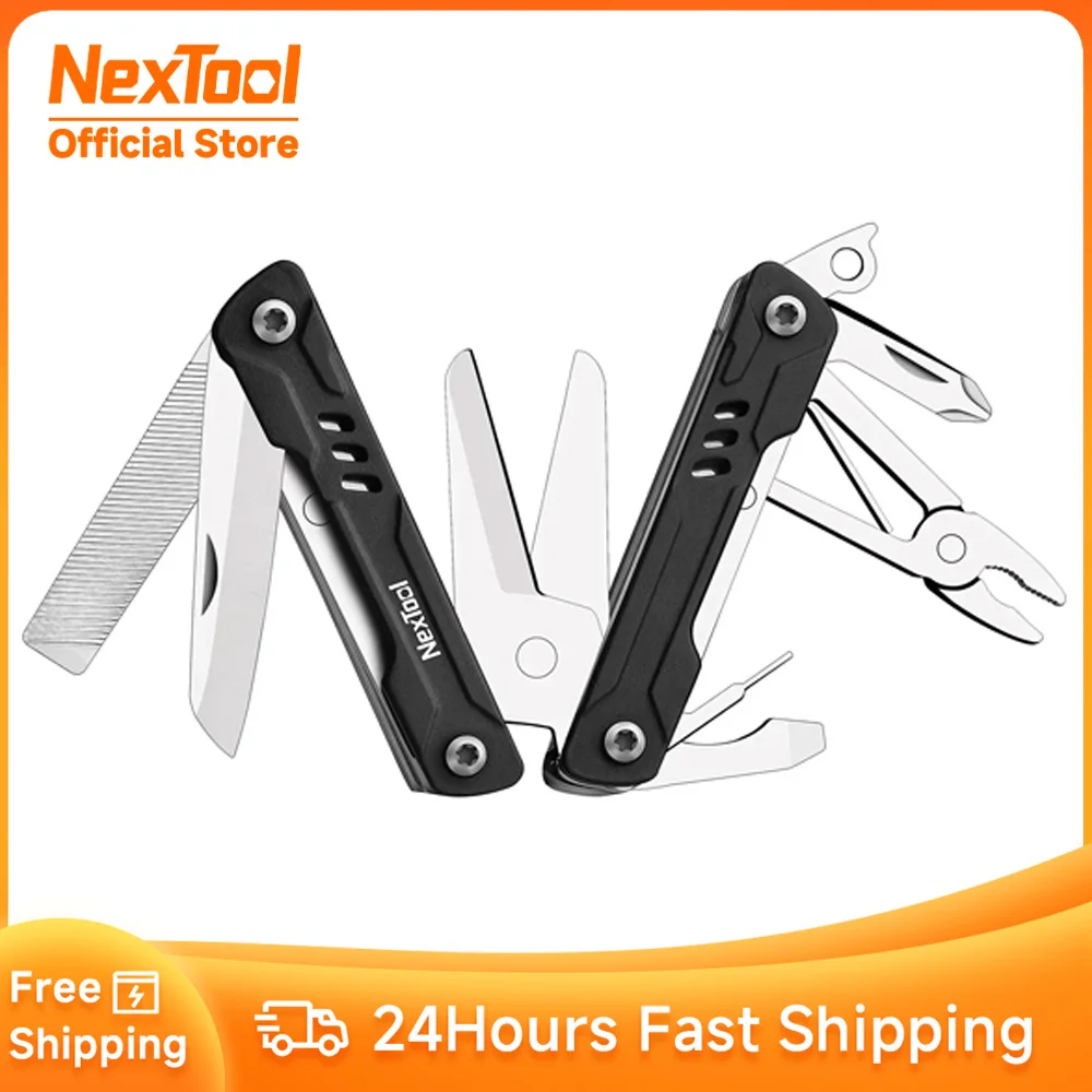 

NexTool 10 in 1 Multi-tool Scissors EDC Multitool Hand Pliers Tools Mini Pocket Tool Folding Knife Mini Sailor Scissors Version