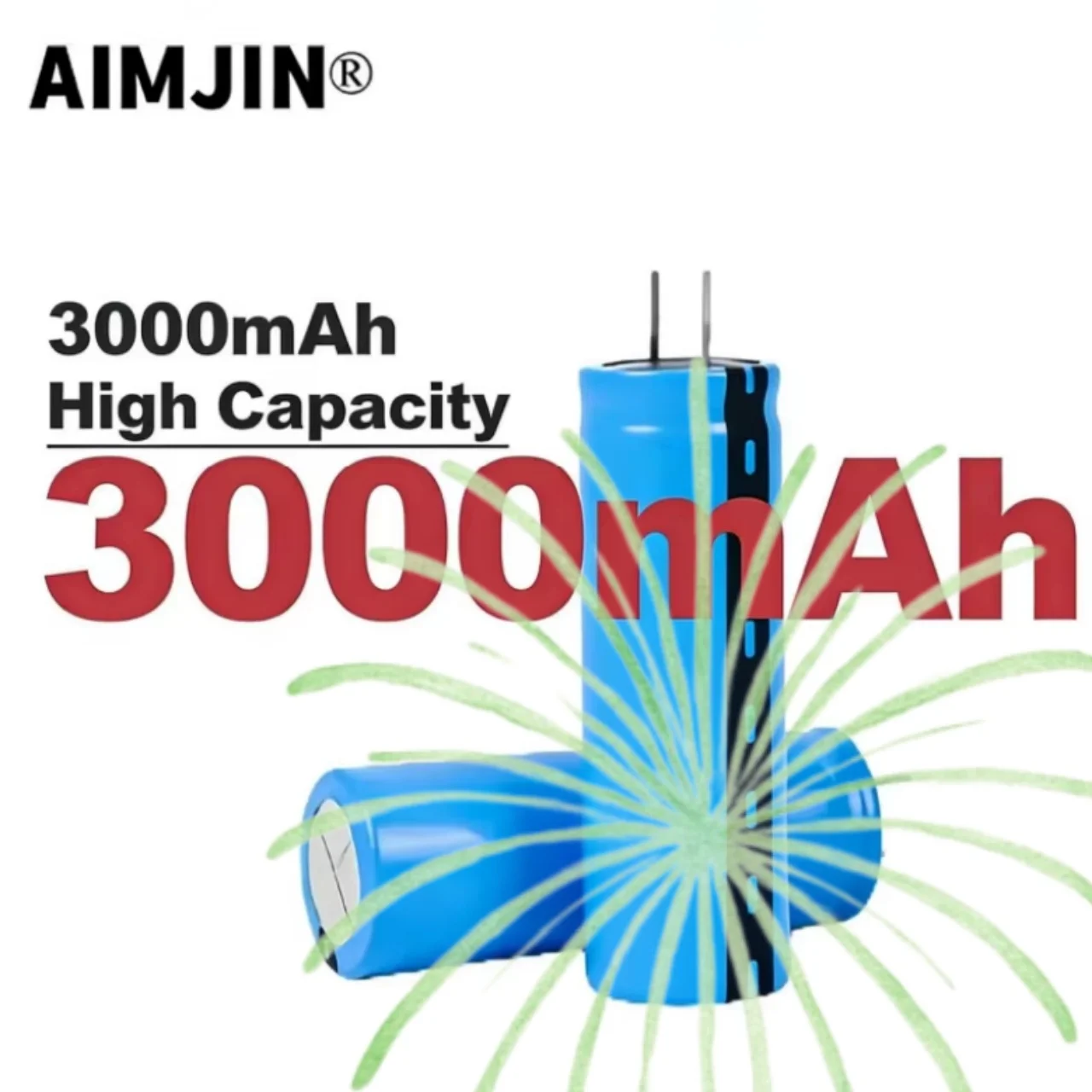 LTO 18650 Lithium Titanate Rechargeable Battery 2.4V 3000mAh 15C Power Low Temperature 25000 Cycle times Cell for Electronics