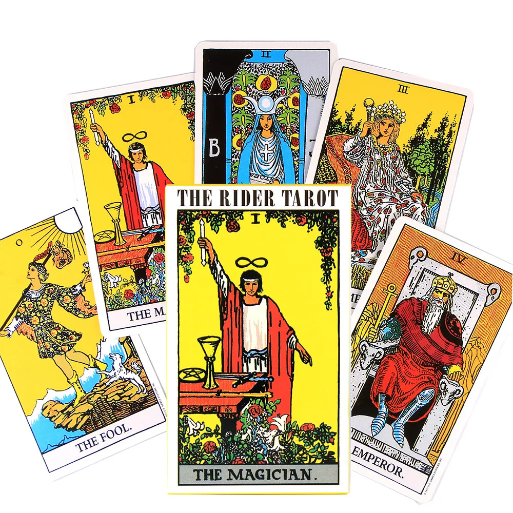 Heißer Verkauf Rider Tarot Karten für Wahrsagerei Persönlichen Gebrauch Tarot Deck Vollständige Englische Version Oracles Deck für Frauen Mädchen Brettspiel – Detail 2