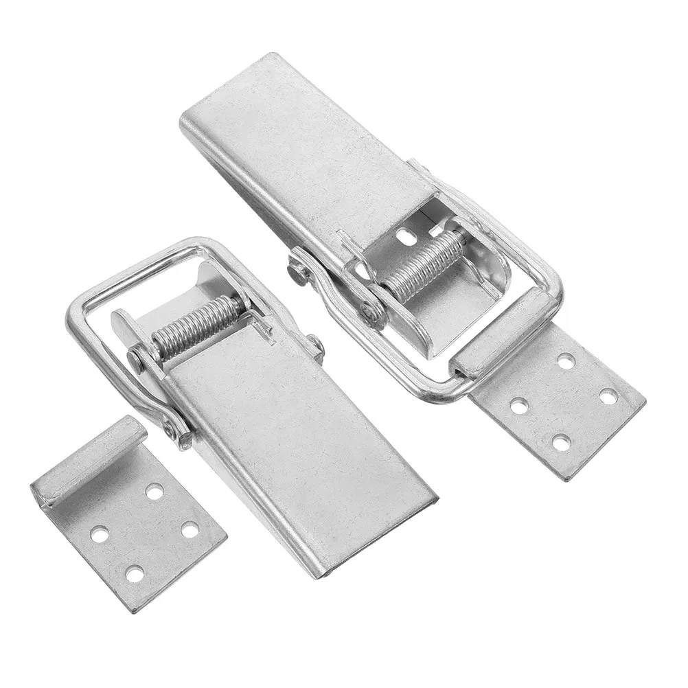 

2 шт. усиленных оцинкованных пружинных замков-защелок для грузовых прицепов, замки-хаспы для защиты груза, замена замков для ворот автодомов