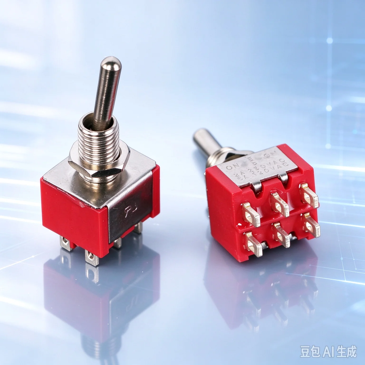 20pcs  Switch for Power,High Quality DPDT Toggle Switch 2A 250V