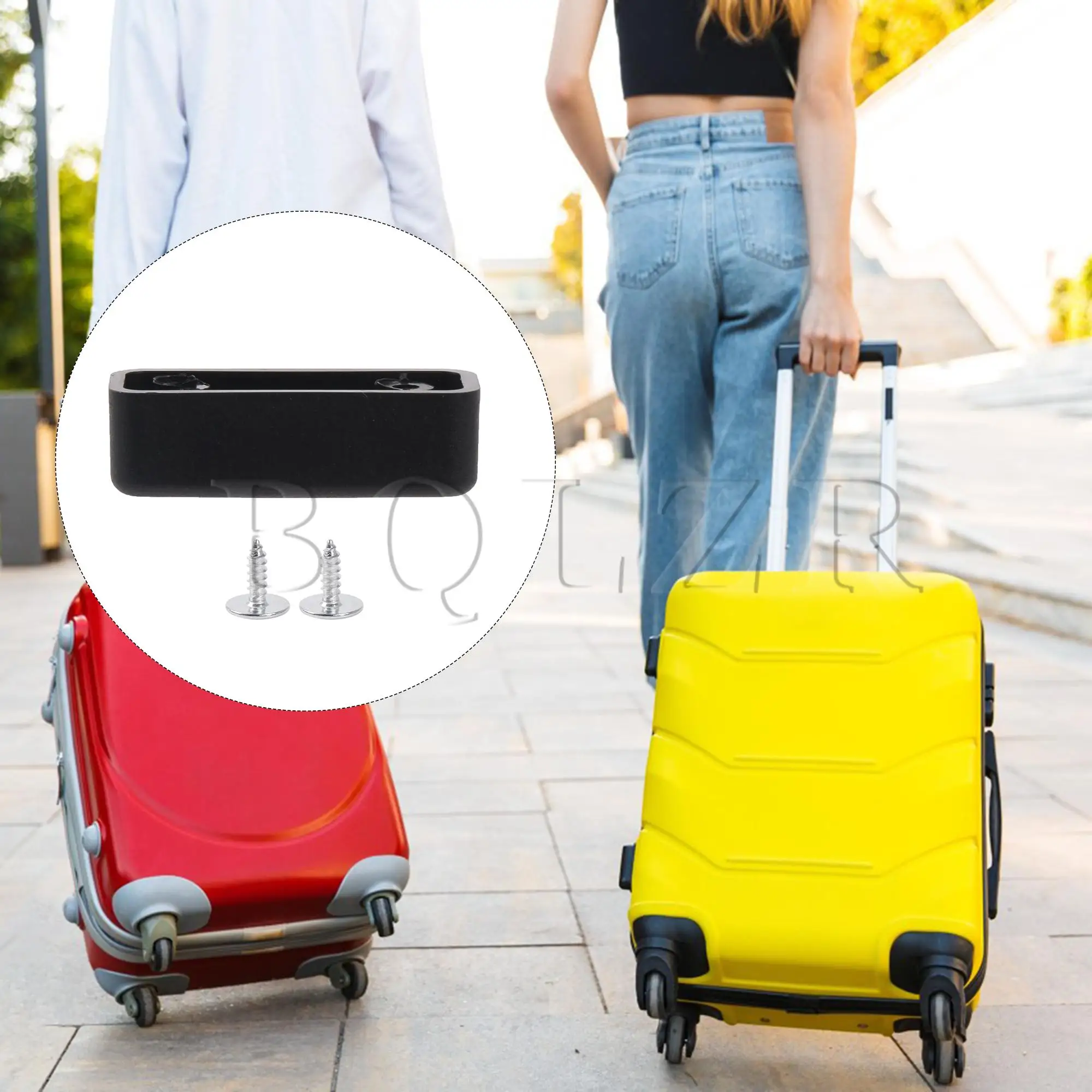 BQLZR Travel Luggage Suitcase Bracket Side Stud Feet 0.93\