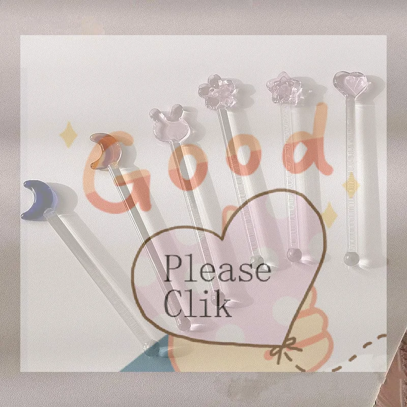 Texture Milk Tea Glass Stir For Family Gatherings Agitator Coffee Tools Easy To Use Dessert Stick Spoon Stick Stir Bar Swizzle