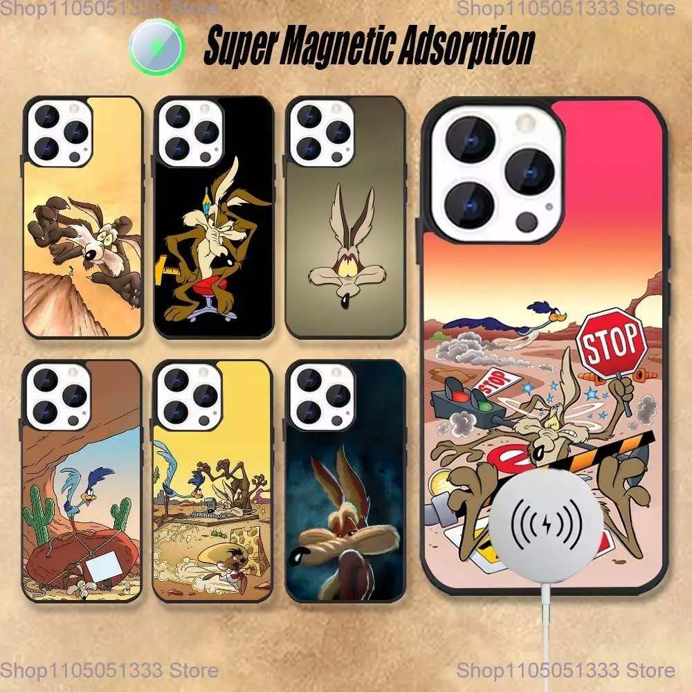 

Road Runner W-Willy C-Coyote Phone Case For iPhone 17,16,15,14,13,12,Pro,Max,Plus,Mini,Magsafe,Magnetic Wireless Charging Case