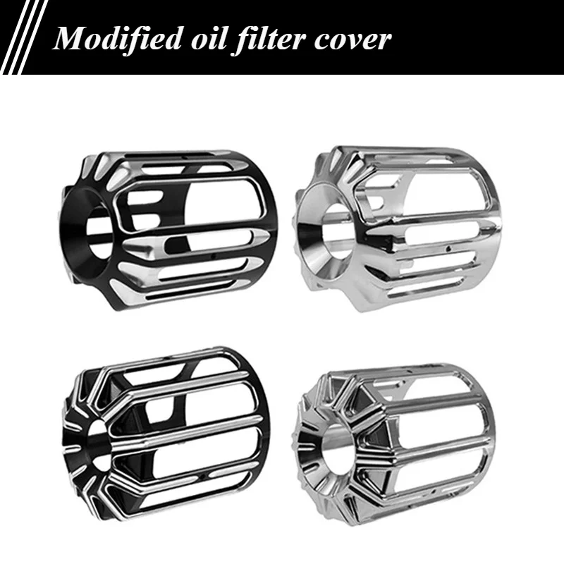 

1PCS Motorcycle Oil Filter Cover Machine Oil Grid Cover For Harley Sportster 883 1200 Iron XL Touring Softail Dyna All Model