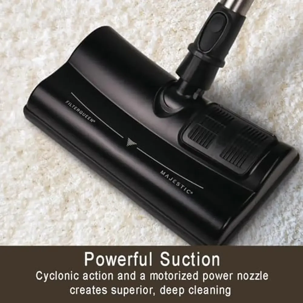 Majestic Surface Cleaner Teal Canister Vacuum Bagless Cyclonic Action All-in-One Cleaning Machine Hose Wand Power Nozzle Brush