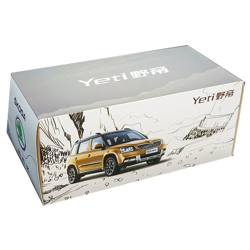 دييكاست 1/18 مقياس SAICVOLKSWAGEN سبيكة نموذج سيارة SAICVOLKSWAGEN سكوداييتي SUV مدينة الأزرق اللعب المركبات لعبة للهدايا الصندوق الأصلي