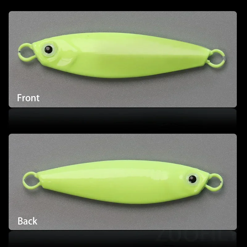 توهج تهزهز إغراء 20 جرام 25 جرام 30 جرام جودة عالية الشاطئ يلقي ملعقة القفز مضيئة سرعة غرق تهزهز إغراء الطعوم البحر الاصطناعية للصياد