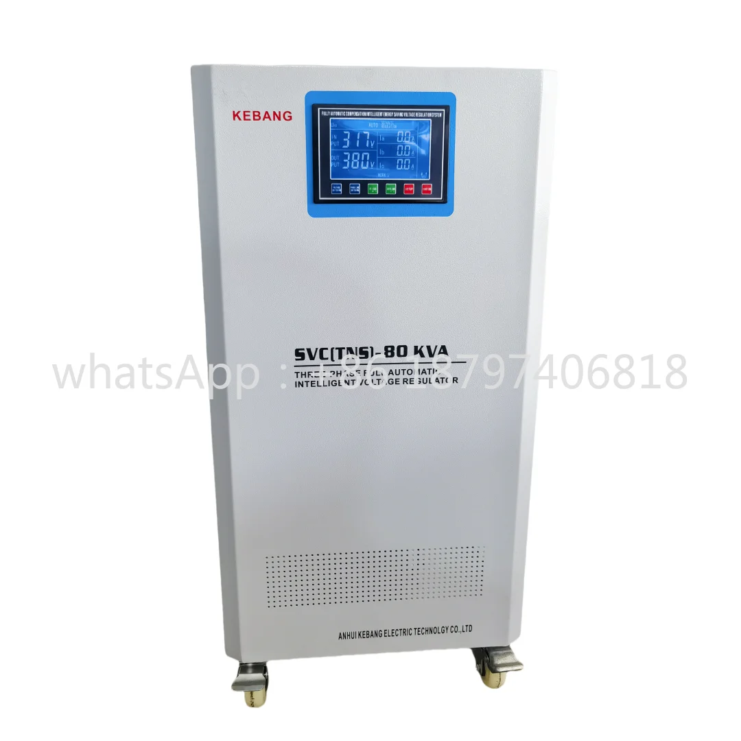Estabilizador regulador de voltaje de potencia servo automático trifásico 380v fabricante trifásico Tns 20kva 30kva 50kva 80kva