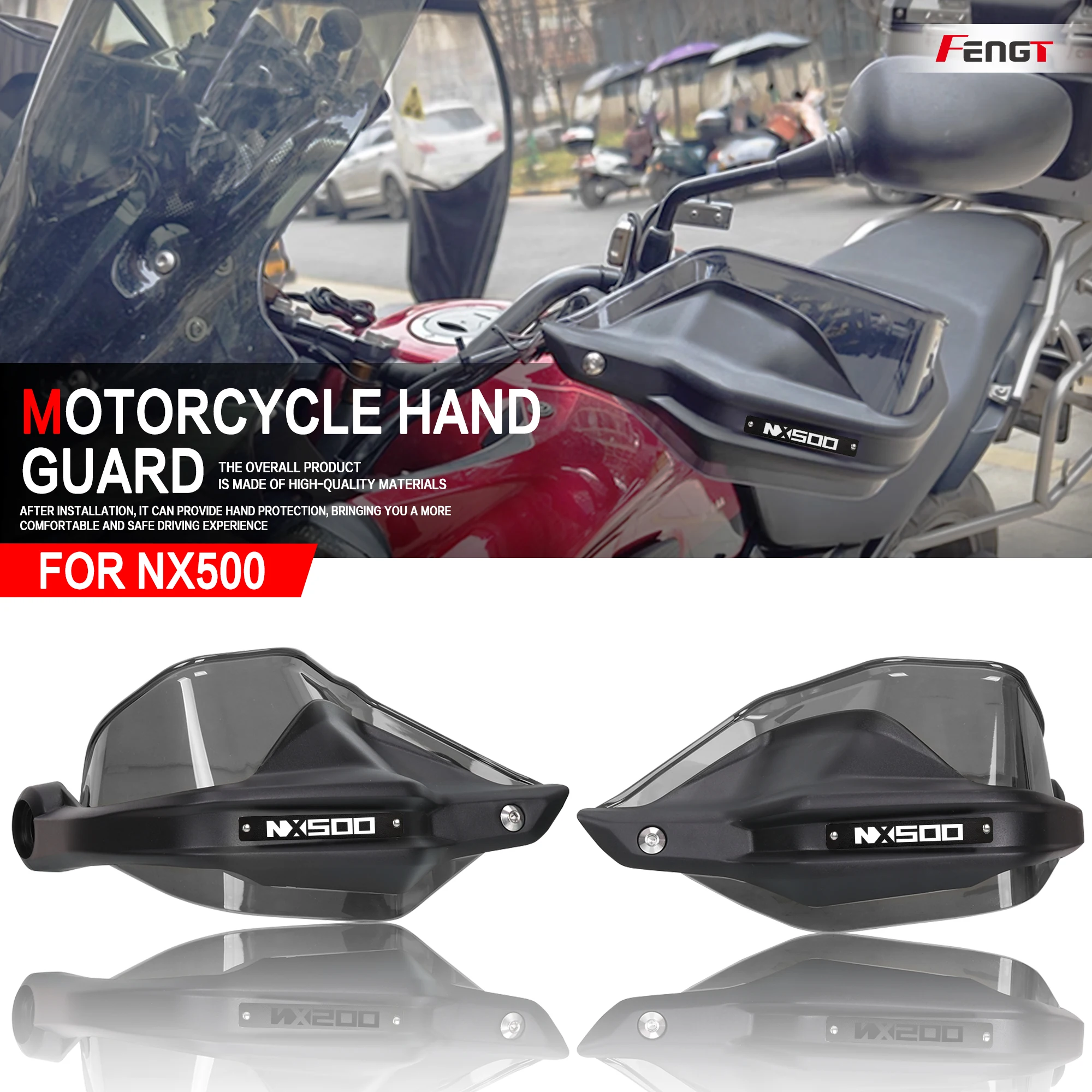 

Увеличенная защита лобового стекла NX 500 для мотоцикла HONDA NX500 2024 2025, ветрозащитный щиток, защита руля