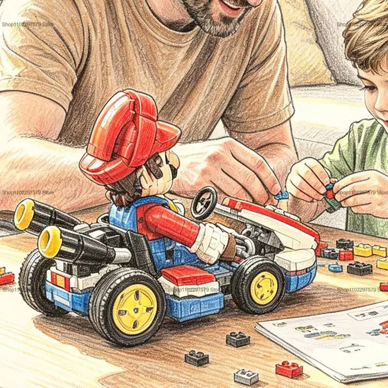 2026 New Race Car Building Blocks Kit 1927PCS Kids Educational DIY Assembly Brick Toy Creative Sports Car Model Gift for Adults view 6