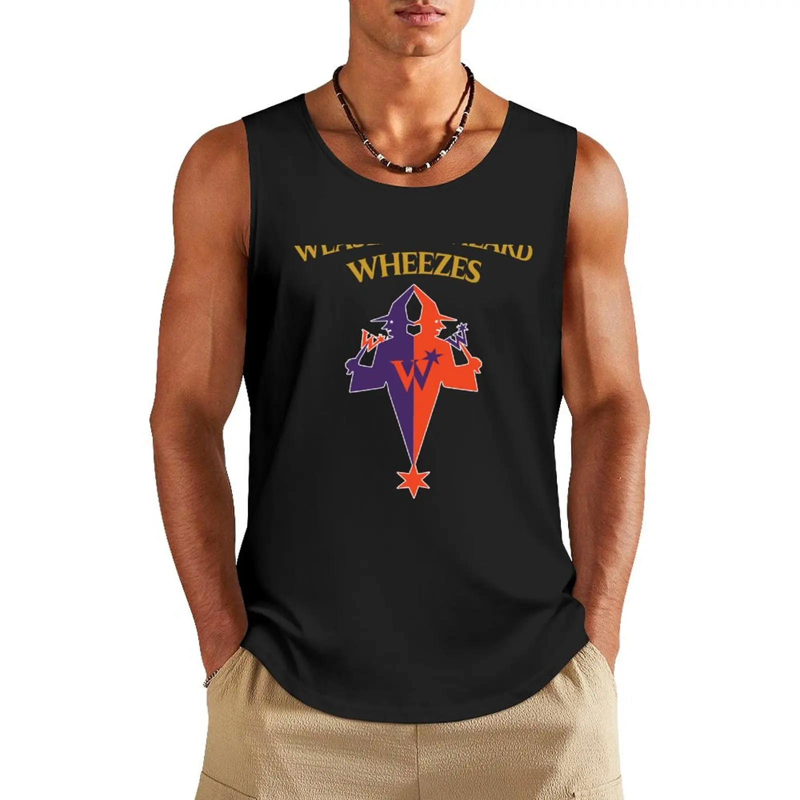 Weasley Wizard-Wheezes Tank Top plain t-shirt sleeveless shirt man gym Top summer