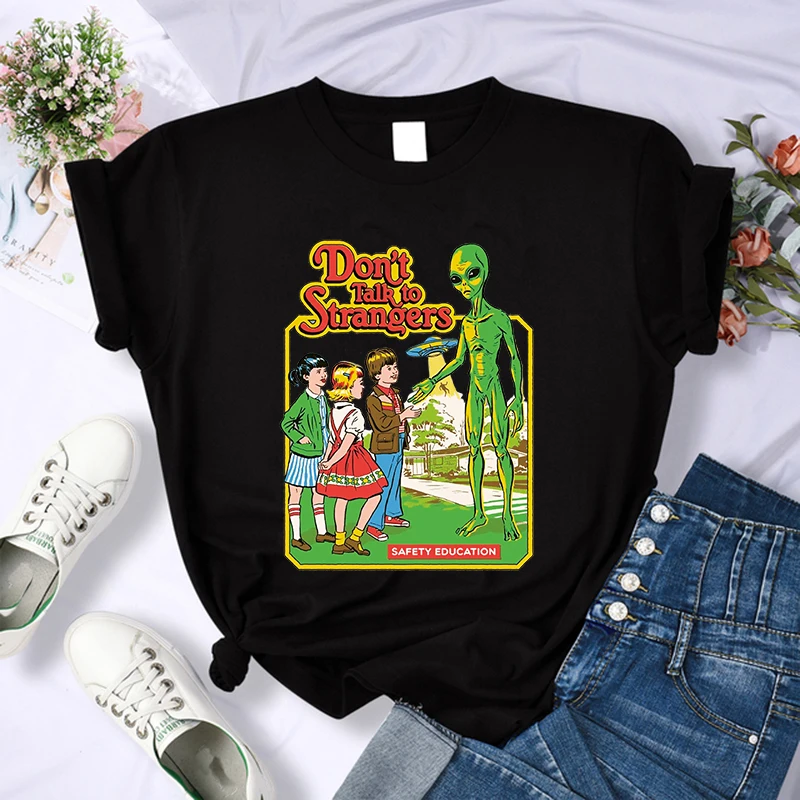 Y2k Gothic Satan Demon Grim Reaper Satanism Hell Funny T Shirt Women Summer Tops Tshirt Harajuku Cartoon T-shirt 90s Top Tees