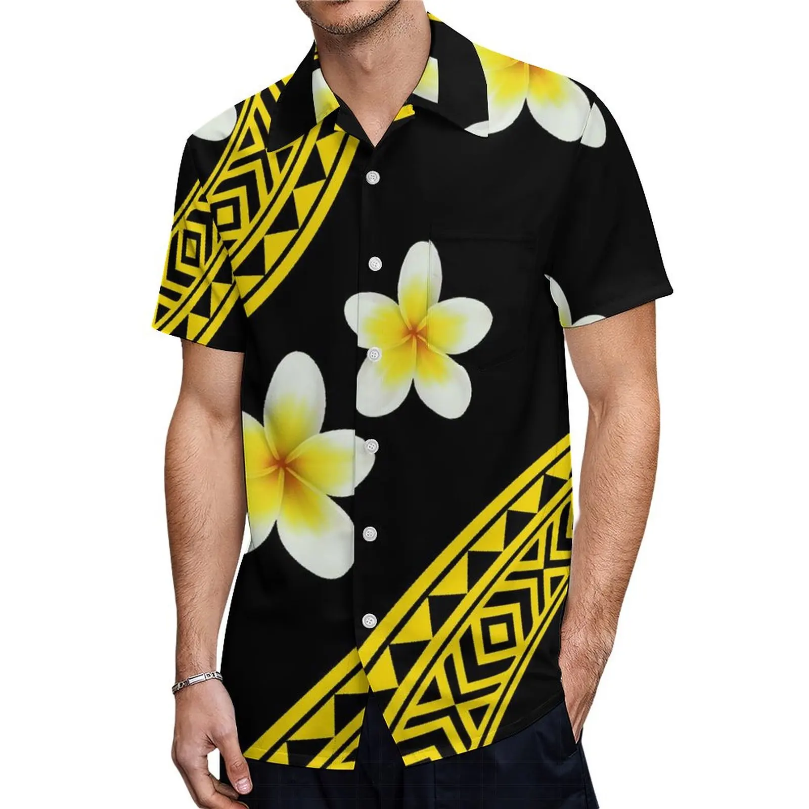 Custom Mumu Ladies Square Neck Dress Girls Maxi Polynesian Island Style Summer Men'S Shirt Boys' Shirt Family Set