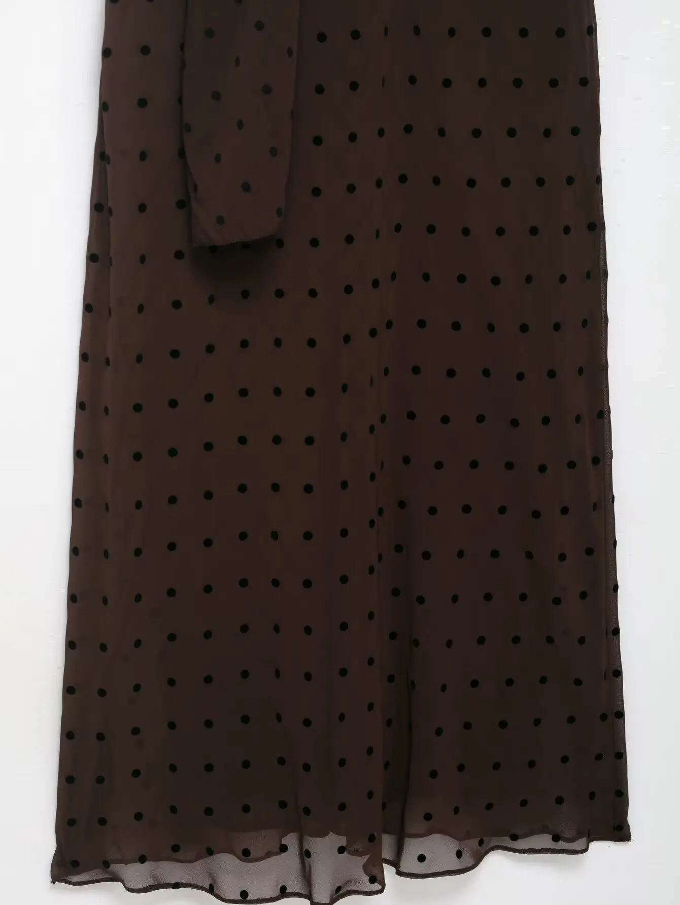 Jupe Maxi plissée taille haute pour femmes, écharpe en soie à pois, à la mode, élégante, sans bretelles, longue, nouvelle collection été 2025