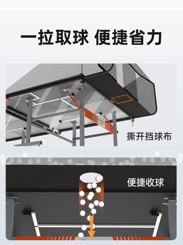 Table Tennis Set Net Receiving Net Portable Net Catching  Pocket Storage Basket