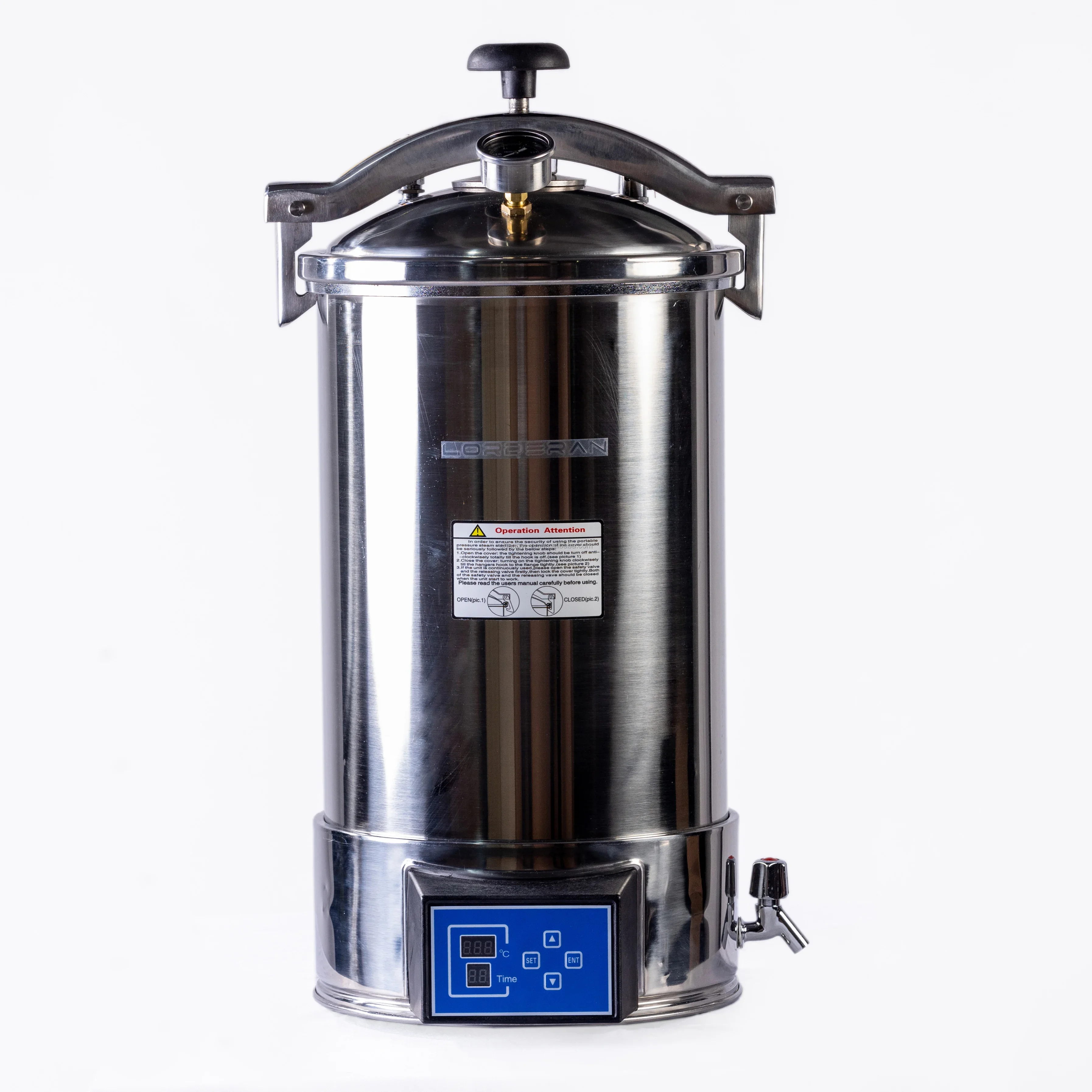 24 Liter pressure steam sterilizer portable type autoclave with digital display