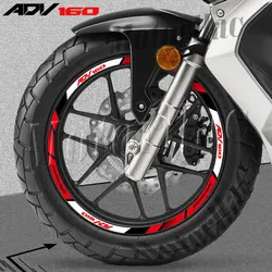 For ADV 160 Adv160 Motorcycle Wheel Sticker Reflectiver Stripe Rim Decals Accessories Waterproof