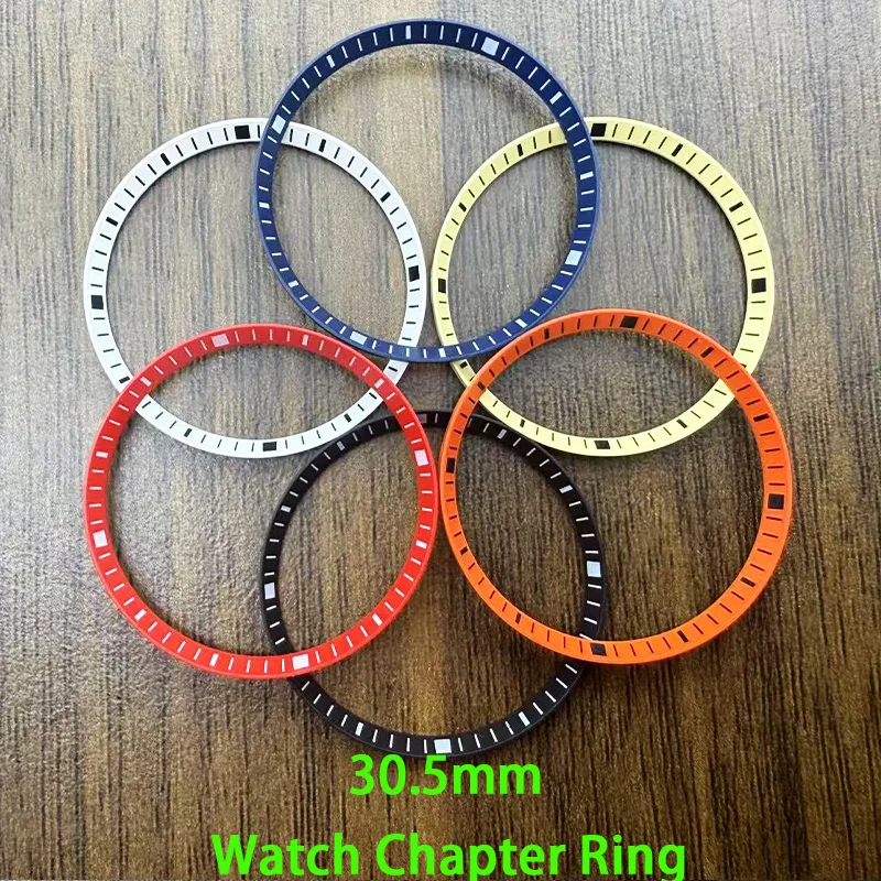 

Mod Dia 30.5mm*27.5mm Watch Chapter Ring Fits for SKX007 SKX009 SRPD NH35 NH36 Watch Cases Plastics Inner Ring Refit Parts​