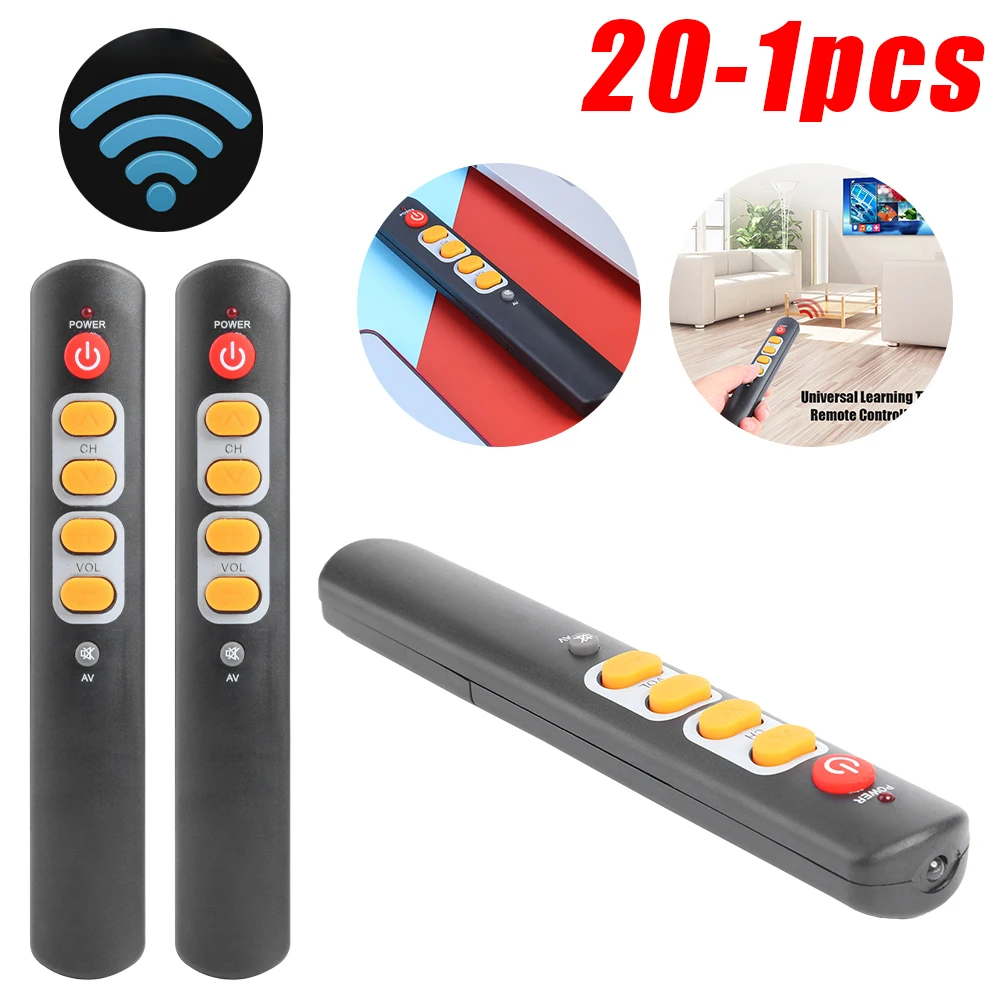 Electronic Smart Home Accessories Universal 6 Yellow Buttons Learning Remote Copy from IR Remote for TV Box STB DVD DVB VCR