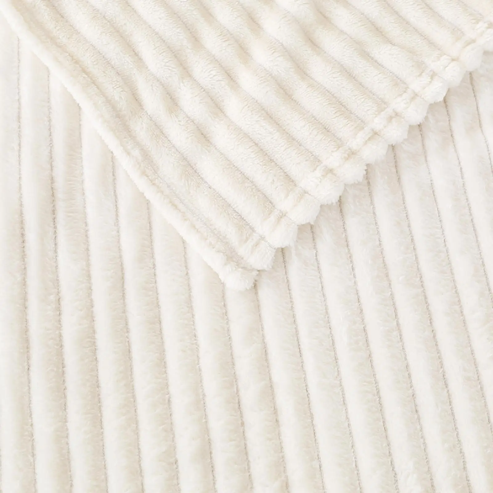 Plush Flannel Blanket Stripe Fleece Color Nap Blanket Air-conditioning Blanket Bed Sheet Blanket for Couch Home