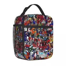 G1 Transformers Autobots Robot Cartoon Insulated Lunch Bags Meal Container Cooler Bag Lunch Box Tote Office Food Storage Bags