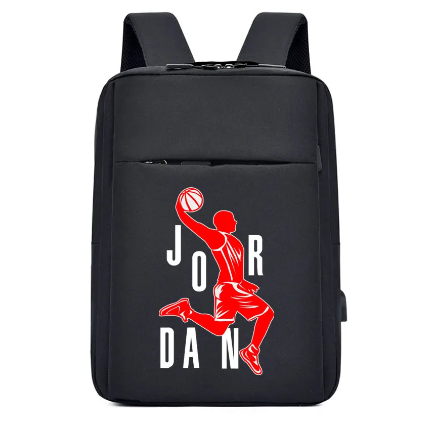 

Men Women Multifunctional Laptop Backpack Cartoon Creative JOR Printing Business Schoolbag Commuting Computer Bag Unisex