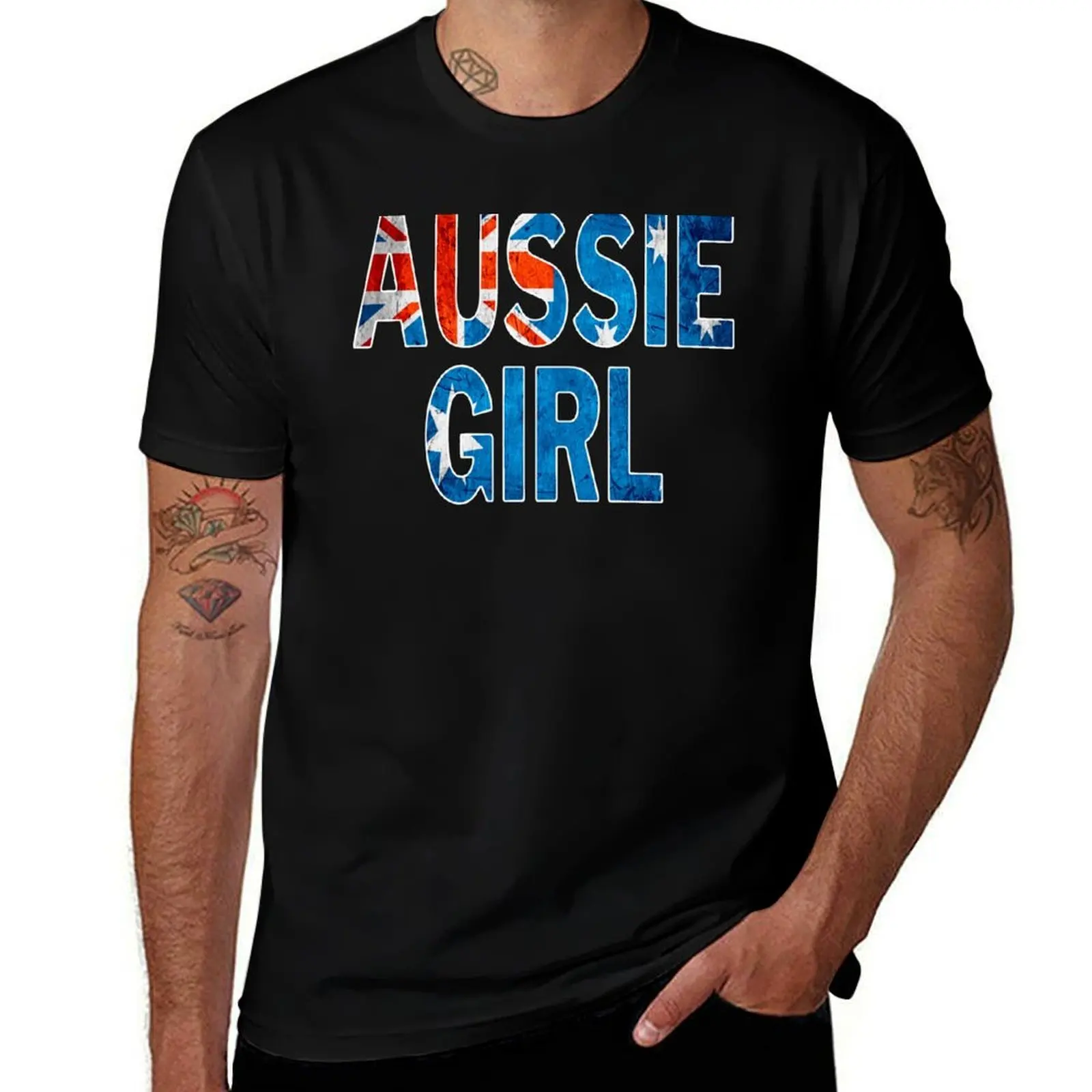 

Aussie girl Australian T-Shirt Basic Casual Wear Short Sleeve Top