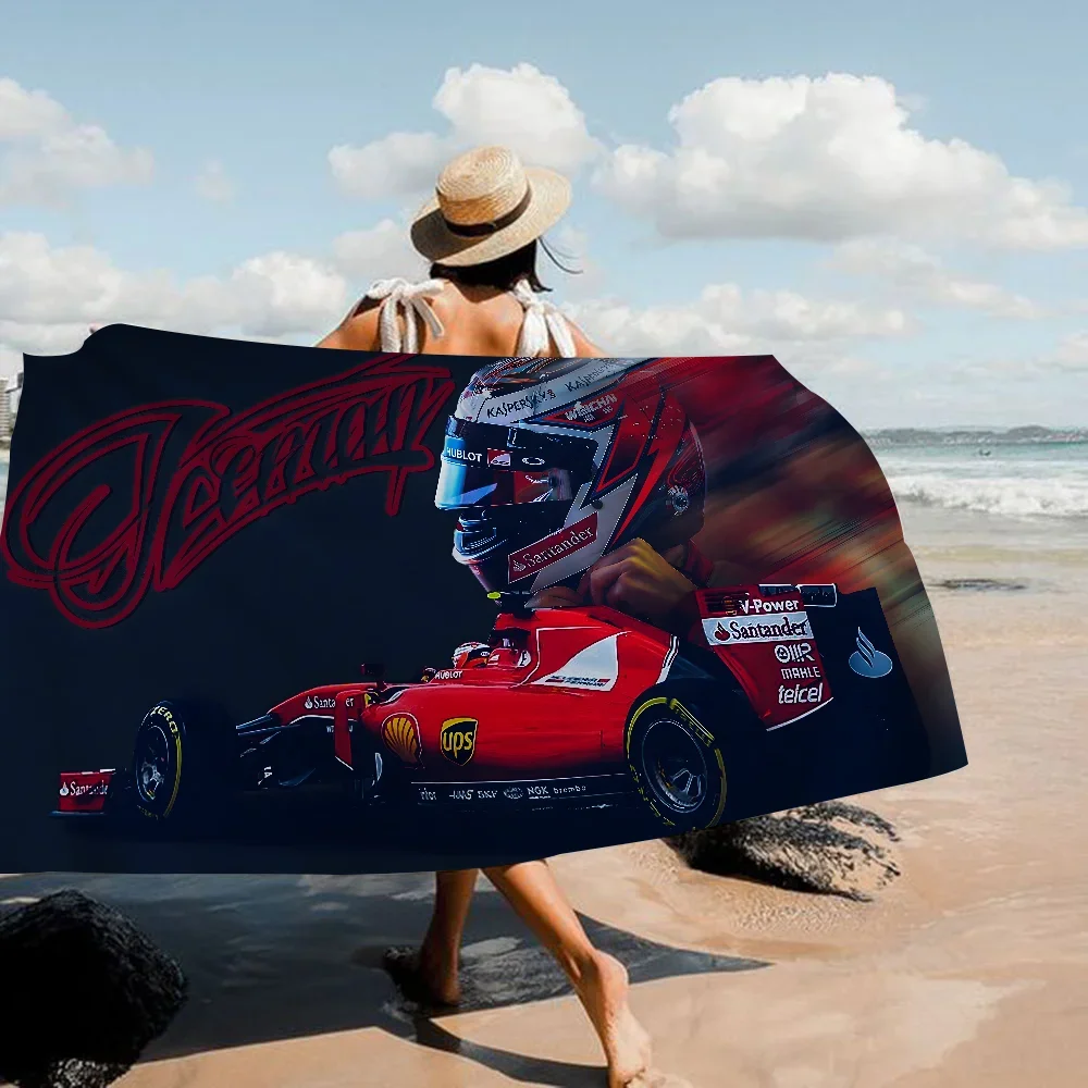 Racing Car F1 Towel Microfiber Beach Towel Absorbent Quick dry Soft Yoga Swimming Resort Mountain Climbing Towel