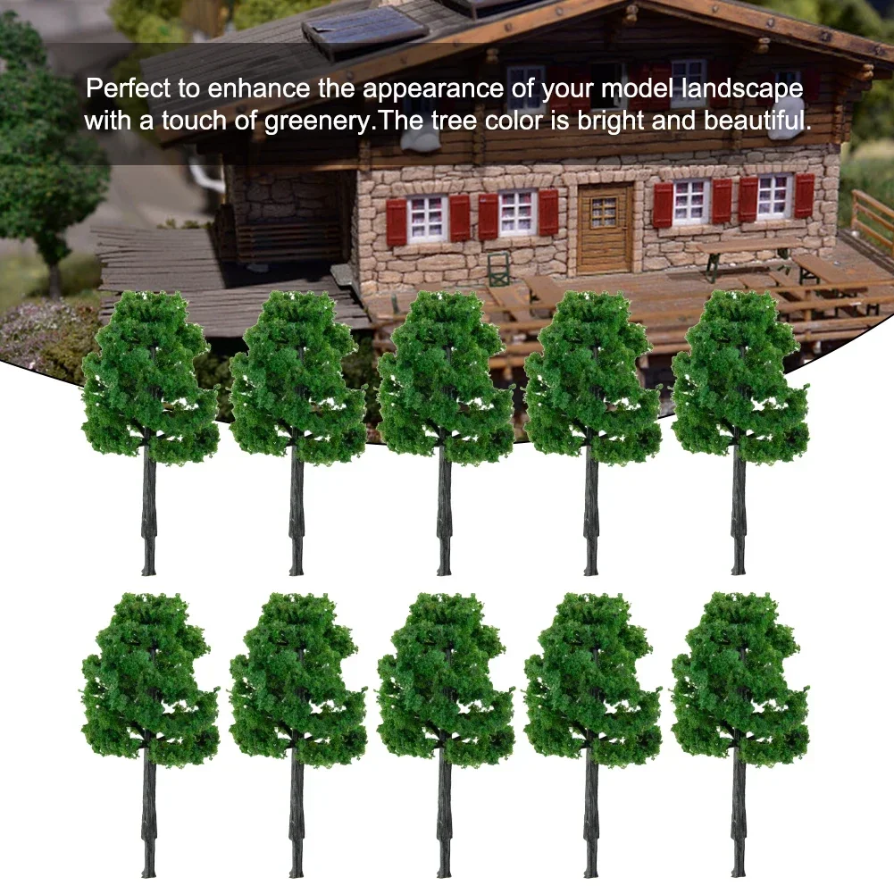 10pcs 5cm Train Railway Model Trees Scenery Diorama Layout Artificial Miniature Tree Plastic Sandtable Model Scenery