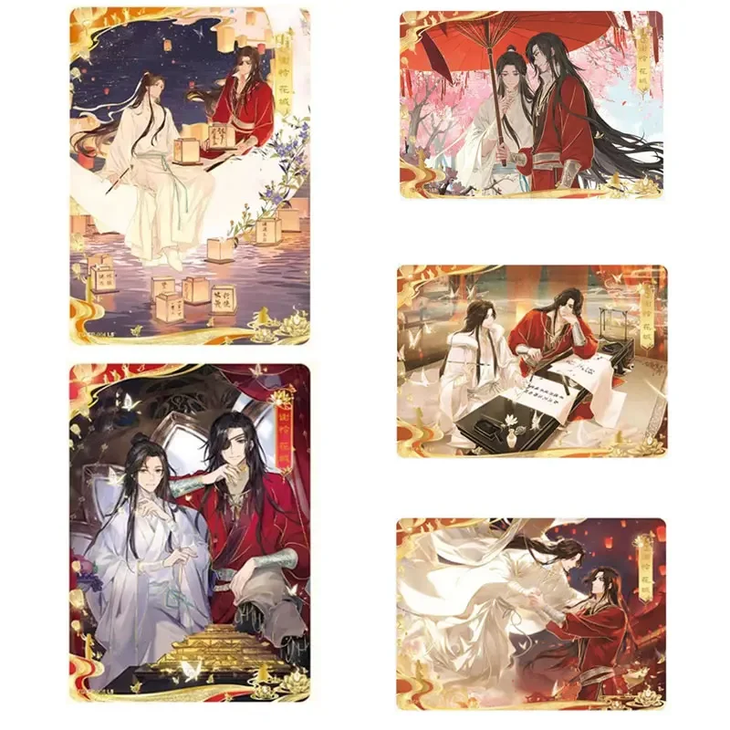 KAYOU Heaven Official\'s Blessing Genuine Tian Guan Ci Fu CH/CP/PT/LH/PR Collection Card Series 1 Encountering Flowers Chapter