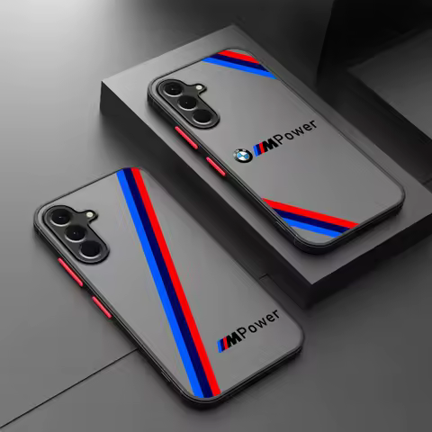 Soft shell Phone Case for Samsung Galaxy A54 A35 A24 A26 A72 A25 A23 A33 A53 A56 A52 A22 A21s A32 A34 A36 Sports Car Brand-B-M-W