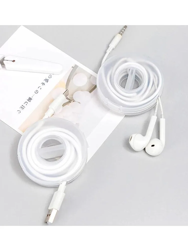 Organisateur de câbles Transparent Portable, gestion des câbles, enrouleur de câbles Usb, support de téléphone rétractable, protecteur de stockage de fils de chargeur