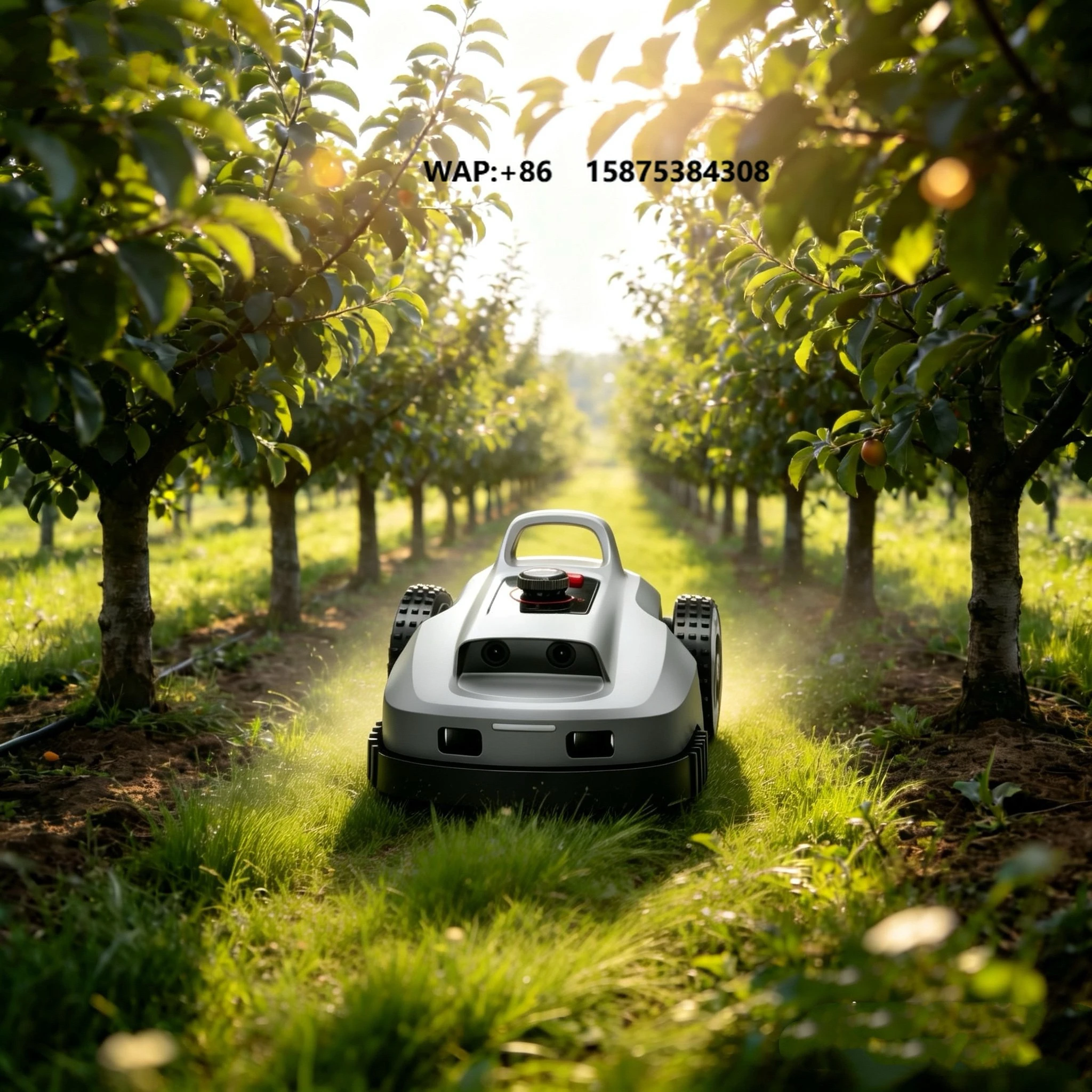 Vision AI Robotic Lawn Mower LOPKIN L1500 with Dual Cameras 3D Obstacle Avoidance Smart Mower