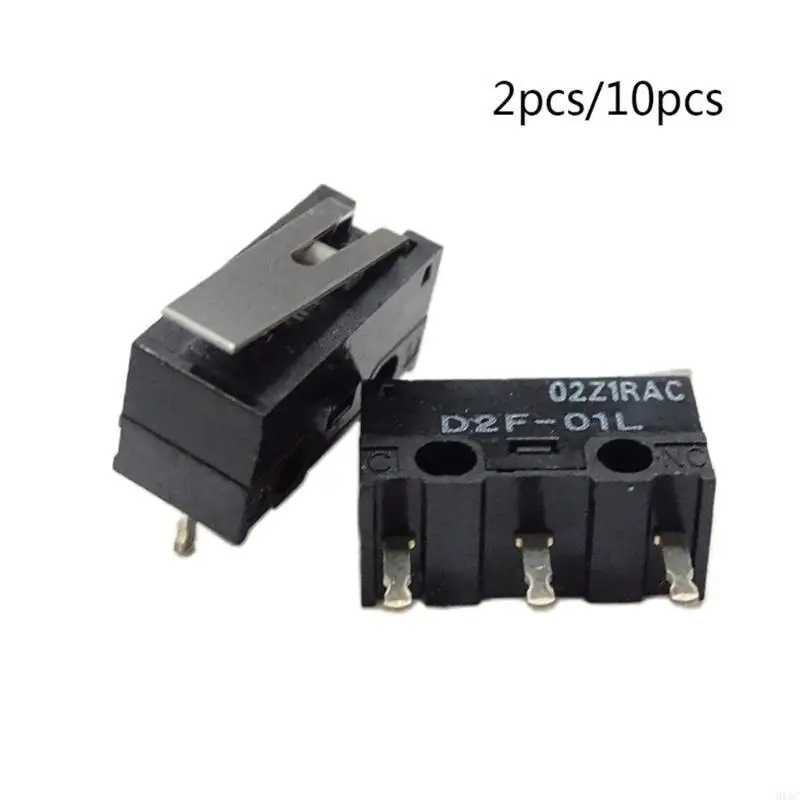 Mouse original MicroSwitch D2F-01L Switches limite 10milion cliques Japão DOT cinza 1.47N 2PCs/10pcs