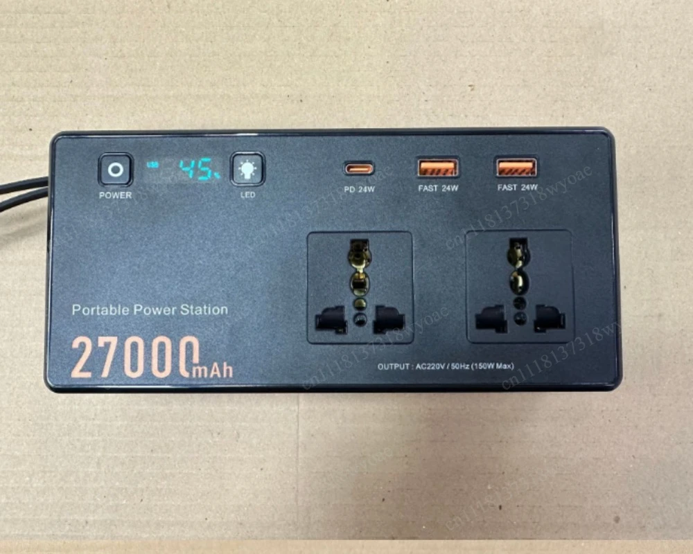 Multifunctional inverter Portable mobile inverter with PD60w fast charging with LED light inverter 150w