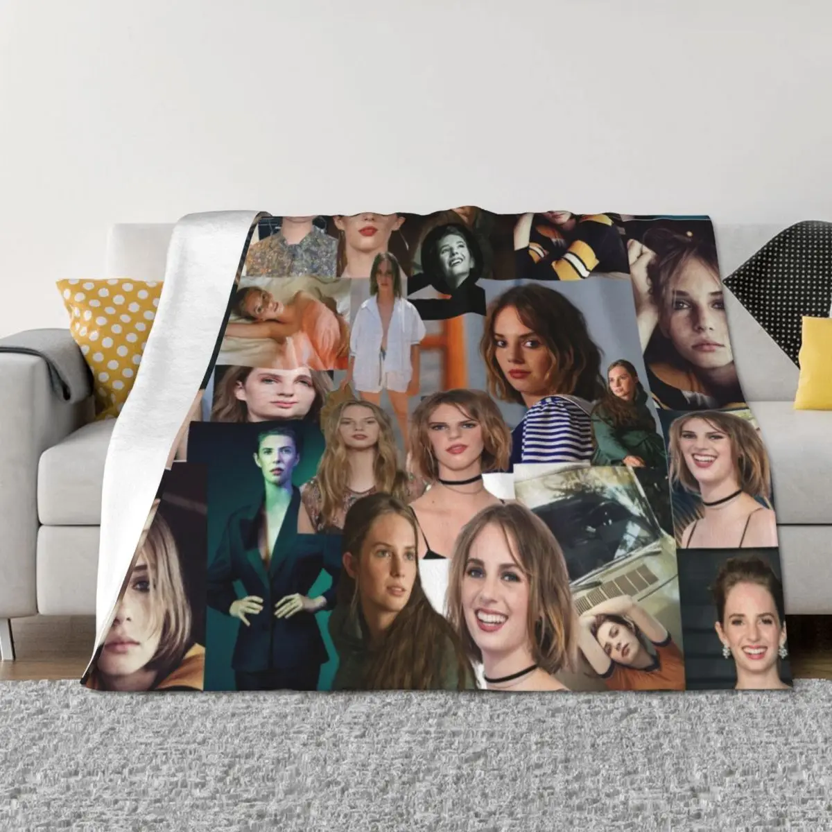 

Maya Hawke Abstract Collage Throw Blanket For Baby Baby Thermal christmas gifts Blankets